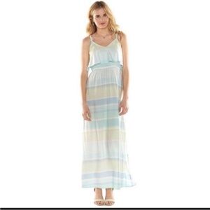 LC Lauren Conrad Striped Maxi Dress Size Medium